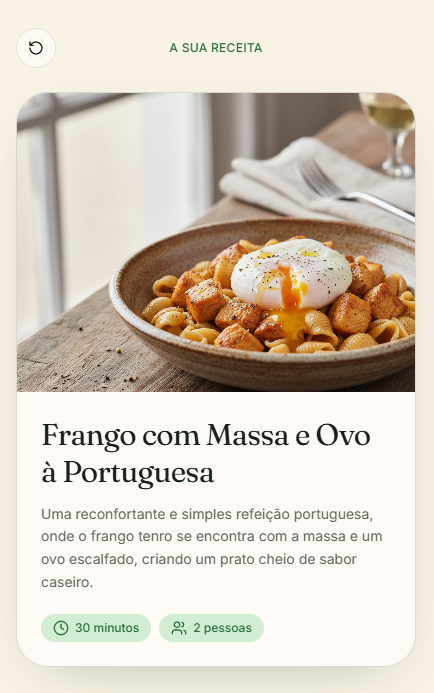 Receba a receita completa.